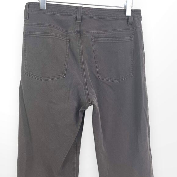 SAKS FIFTH AVENUE Dark Brown Bootcut Denim Jeans - Picture 7 of 10